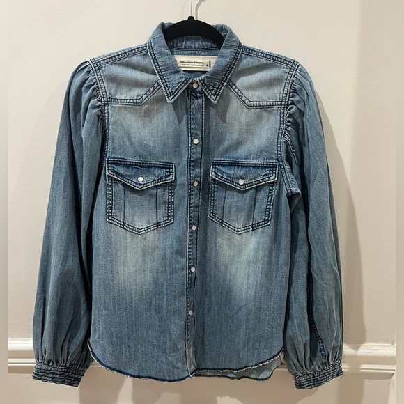 Veste En Denim Free People X Revolve Rumors - Taille S - Lavée Indigo - Neuf Avec étiquettes